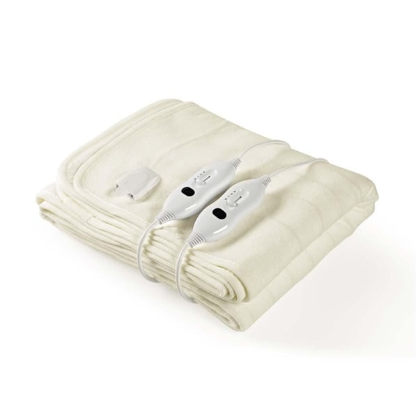 Nedis Elektrisk Teppe | Underblanket | 2 Persons | 160 x 140 cm | 3 Varmeinnstillinger | Vaskbar | Overopphetings vern | Polyester