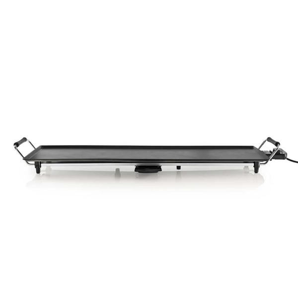Nedis FCTE110EBK50 teppanyaki-grill – 50 cm kookoppervlak – 2000 W vermogen – antiaanbaklaag – afneembare onderdelen – cooltouch handgrepen – zwart