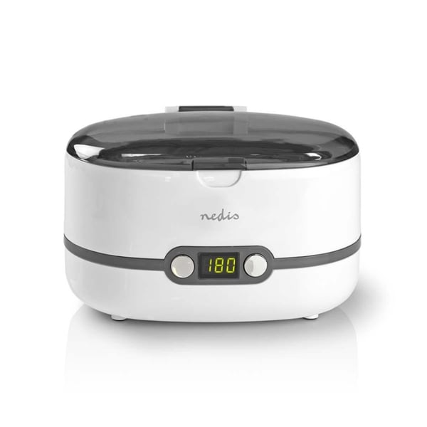 Nedis Ultrasonisk Smykke Renser | Strømforsyning | 230 V AC 50 Hz | 0.6 l | Hvid