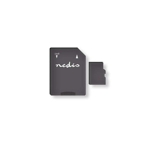 Nedis microSD-hukommelseskort | microSDXC | 64 GB | Skrivehastighed: 45 MB/s | Læs hastighed: 100 MB/s | UHS-I | SD adapter inkluderet