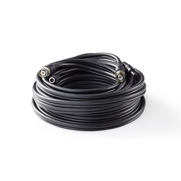 Nedis CCTV Security Cable | BNC / DC | 10.0 m | Rund | PVC | Sort | Gaveeske