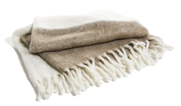 Kosta Linnewäfveri ullteppe natur, brun/beige