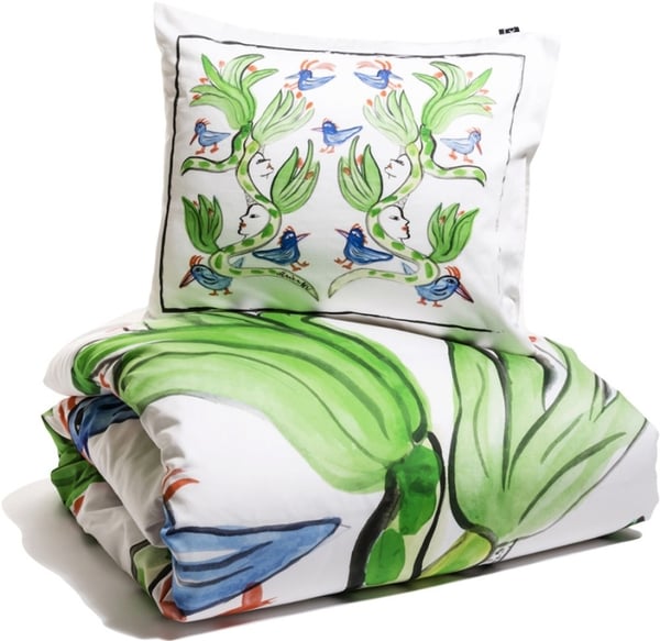 Kosta Linnewäfveri Birdsong Sengesett Satin White 150X210