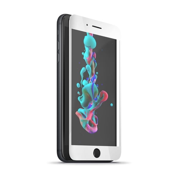 Forever 5D skjermbeskytter i herdet glass til Huawei P10 Lite - hvit ramme