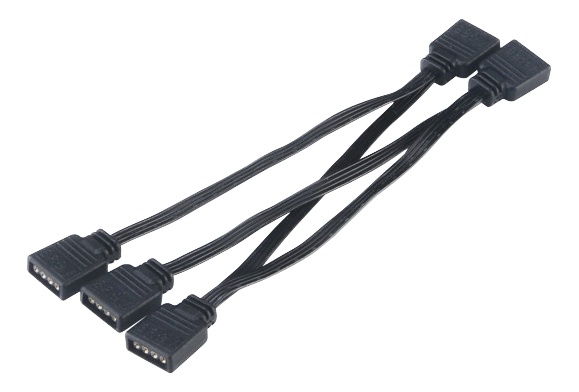 Akasa 4-i-1 RGB LED-kontaktmultiplikatorkabel