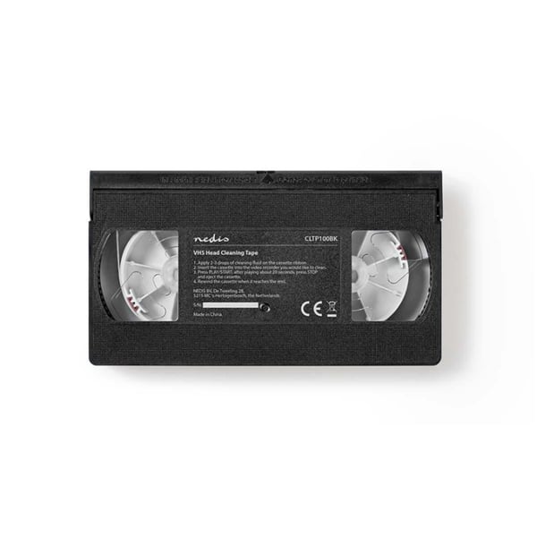 Nedis Head Cleaning Tape | 20 ml | VHS Hoder | Sort