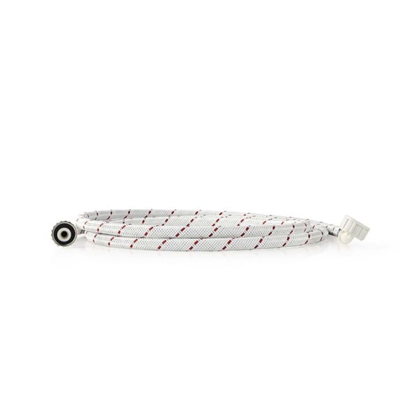 Nedis Nylon Indløbsslange | 3/4'' | 3/4'' | 10 Bar | 1.50 m | Ansøgning: Tallerken / Vaskemaskine | Nylon | Hvid / Rød