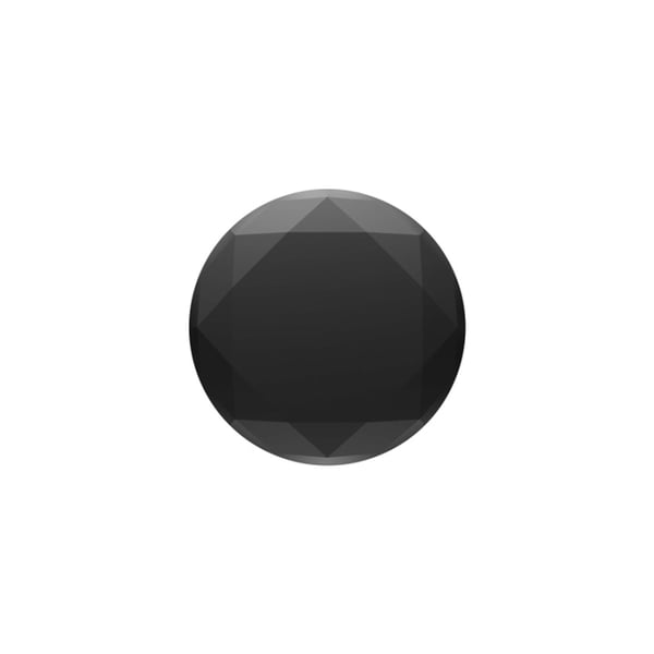 POPSOCKETS Metallic Diamond Black Avtagbart Grip med stativfunksjon Premium