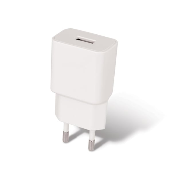 Setty USB-vægoplader 2,4A hvid