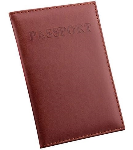 Etui til pas - brun