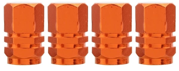 Ventilhætter 4-pak, orange