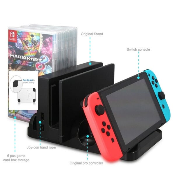 Multifunksjonell lade stativ til Switch