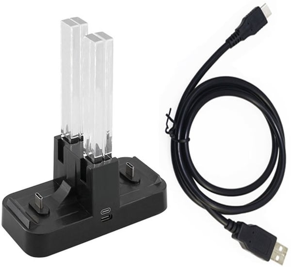 4 x Opladningsstation til Nintendo Switch og dens kontroller 4 x Opladningsstation til Nintendo Switch og dens kontroller
