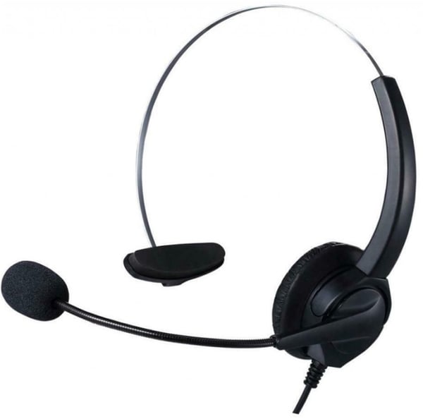 Callcenter-headset med fjernbetjening, USB, sort Callcenter-headset med fjernbetjening, USB, sort