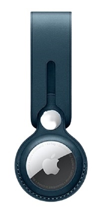 PU-lær-etui for Airtag, Blå