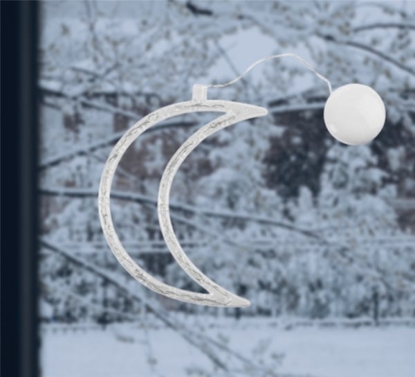 LED-lampa för julen, Måne