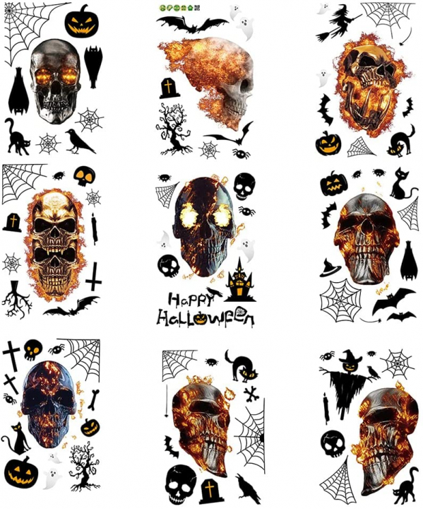 Smidige veggdekorasjoner med halloweenmotiv, 30x20