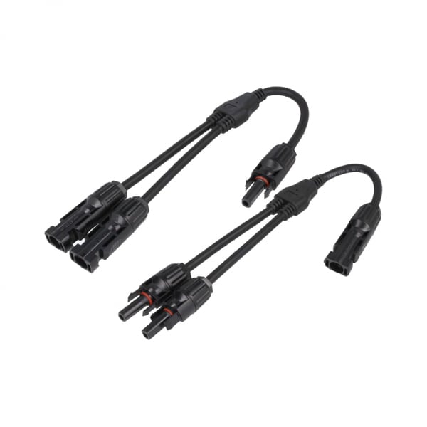 Solcelleforbindelse MC4, Y-adapter 2 til 1
