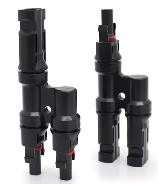 Solcelleforbindelse MC4, Y-adapter 2 til 1