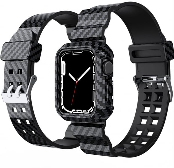 Vaihtohihna Apple Watch 42/44/45mm, Musta