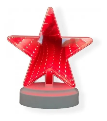 LED-lampe Stjerne, Rød