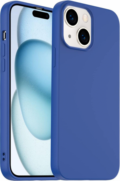 Silikoneetui til iPhone 15 Pro Max, blå