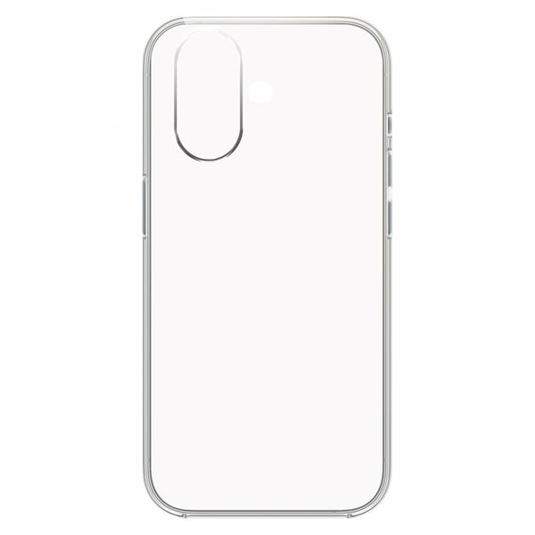 iPhone 16 slankt deksel, myk TPU-beskyttelse, gjennomsiktig