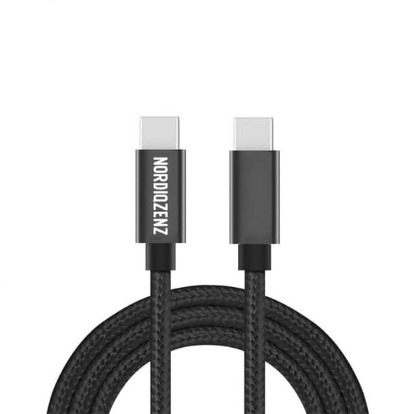 NORDIQZENZ 60 W flettet USB-kabel Type-C til Type-C, 2 m