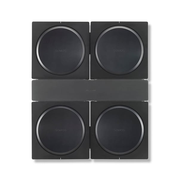 FLEXSON Veggfeste SONOS AMP 4x Svart