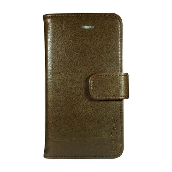 Radicover Strålingsbeskyttende Wallet PU iPhone 6/7/8/SE2020/22 Flipcover RFID Brun