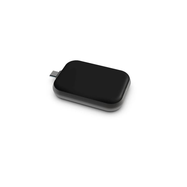 Zens Single Airpods Watch Lader Qi USB-C Aluminium Sort