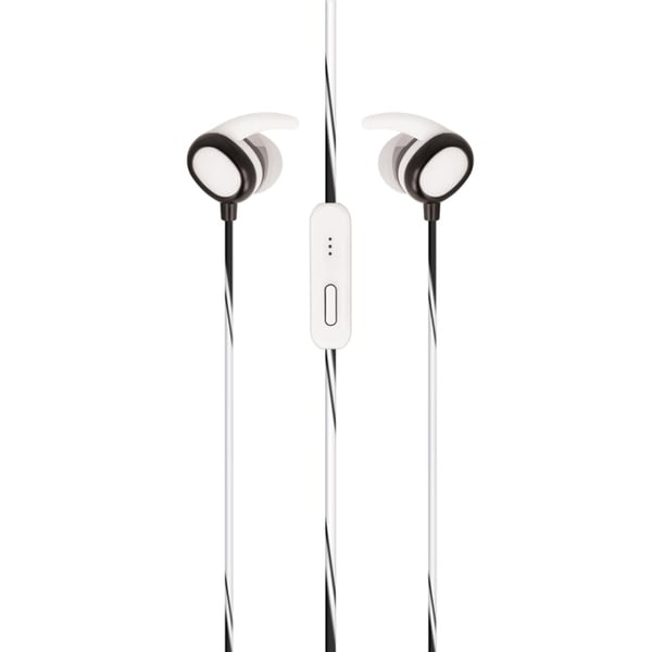 Setty Sport Headphones med sikker passform, hvit