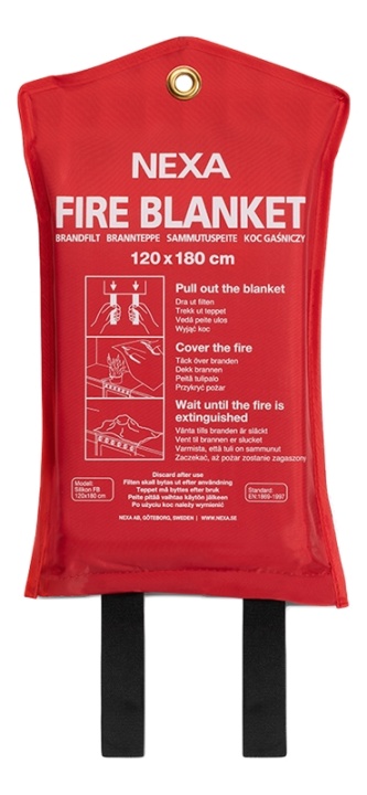 Brandfilt silikon 120x180 cm