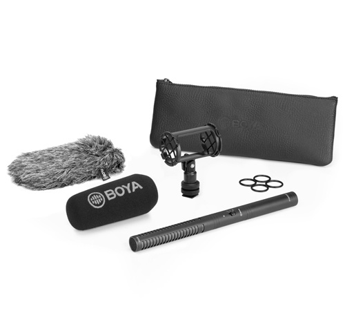 BOYA Profesjonell shotgun-mikrofon (medium)