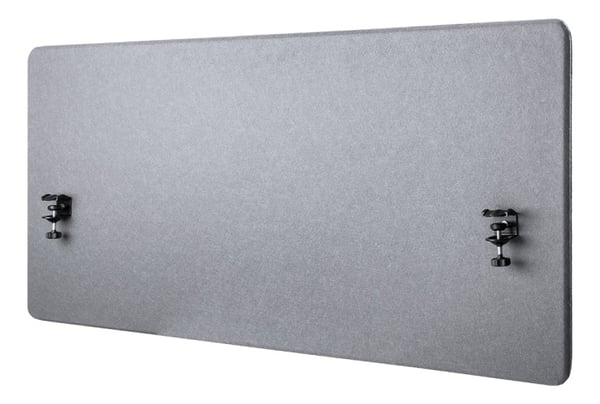 DELTACO OFFICE Akustikpanel til skrivebord m. filtpåfyldning, 1200x600 DELTACO OFFICE Akustikpanel til skrivebord m. filtpåfyldning, 1200x600