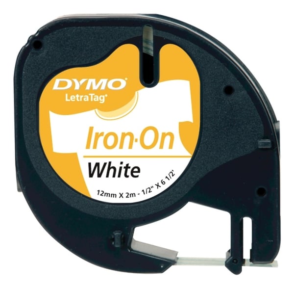 DYMO LetraTAG-raudoitusteippi tekstiili valkoinen 12mm, 2m