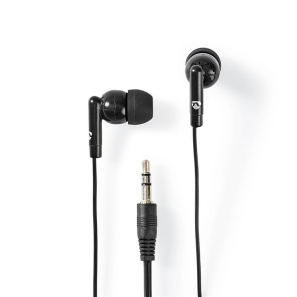 Nedis Wired øretelefoner | 3.5 mm | Kabellengde: 1.20 m | Volumkontroll | Sort