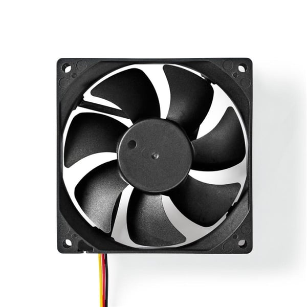 Nedis DC-fläkt | DC | Fläktstorlek: 92 mm | 3-Pin | 26.7 dBA | Svart