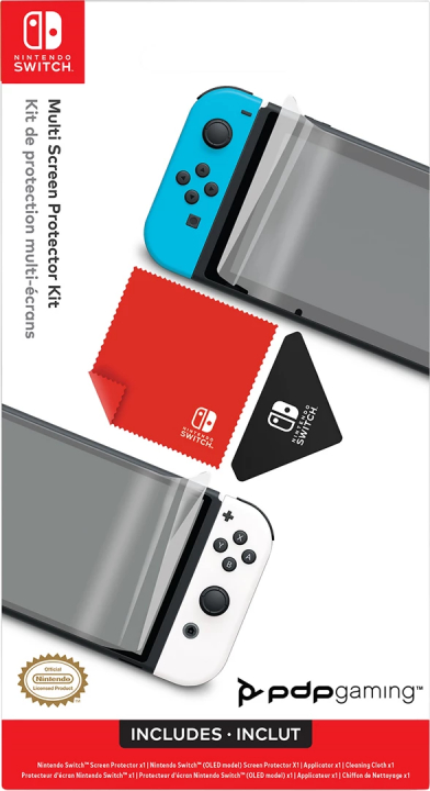 Skjermbeskyttelsessett for Nintendo Switch og Switch OLED