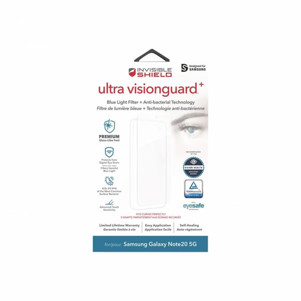 InvisibleShield Ultra Vision Guard skjermbeskytter til Samsung Note 20