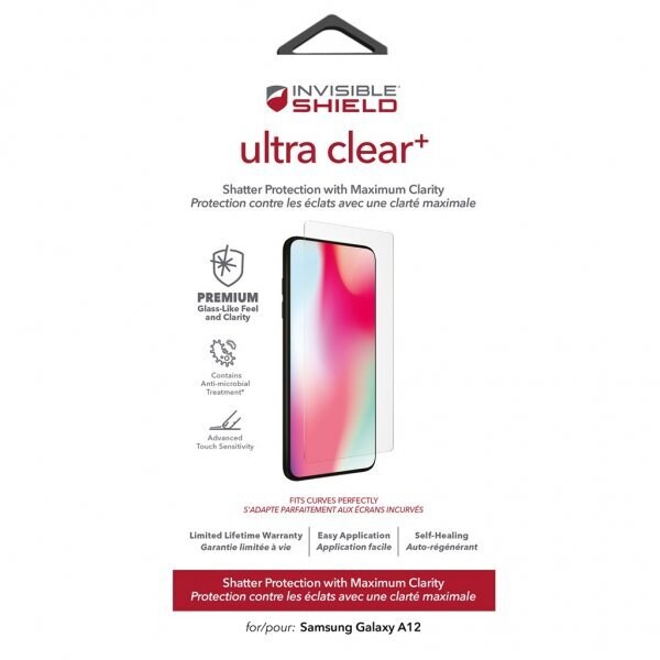ZAGG InvisibleShield Ultra Clear+ Samsung Galaxy A12-skjerm
