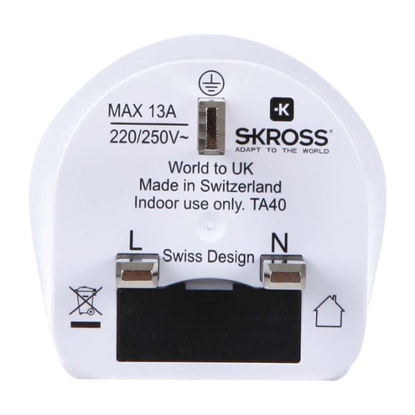 SKROSS Reise Adapter Verden-to-UK Earthed