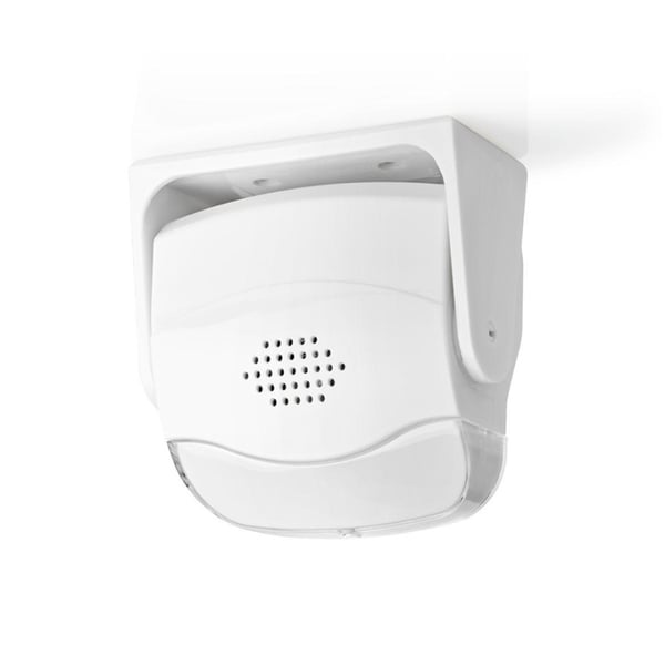 Nedis Bevegelsesdetektor Alarm | Batteri drevet | 3x AAA/LR03 | 80 dB | Deteksjonsområde: 1.10 m | Detektorvinkel: 10 ° | Tak / Vegg | Hvit