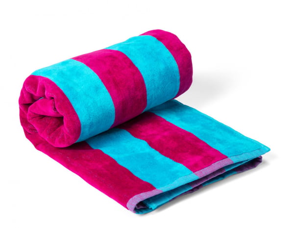 Lord Nelson VICTORY Beach Towel Cabana, Turkos/Ceris, 80x160 cm