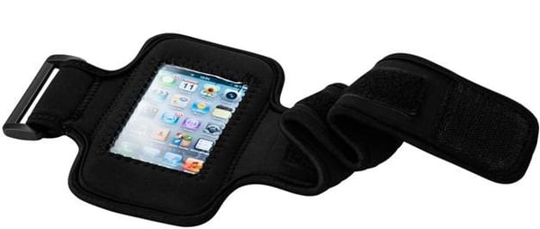 Sort armbånd til iPhone - 8x16 cm