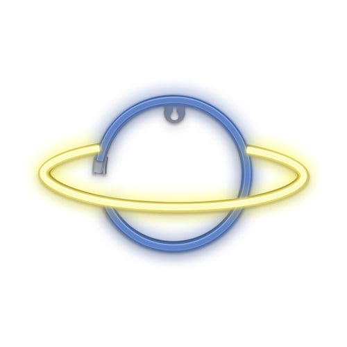 Forever Light Neon LED Light Saturn Battery + USB FLNE11, gul/blå