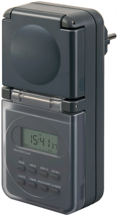 Brennenstuhl Digital timer for utendørs bruk, svart