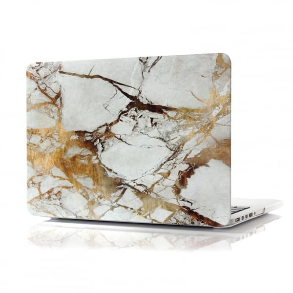 Etui i hård plast til MacBook Air 13" Retina A425/A1502, Marmor (Guld)
