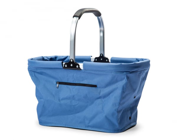 Queen Anne Carry Sammenleggbar kurv 30L, blå