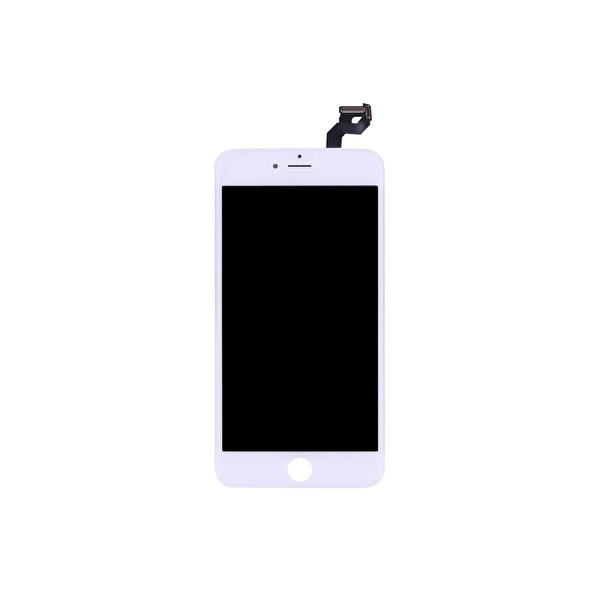 iPhone 6S Plus-skjerm med LCD-skjerm + frontkamera, hvit